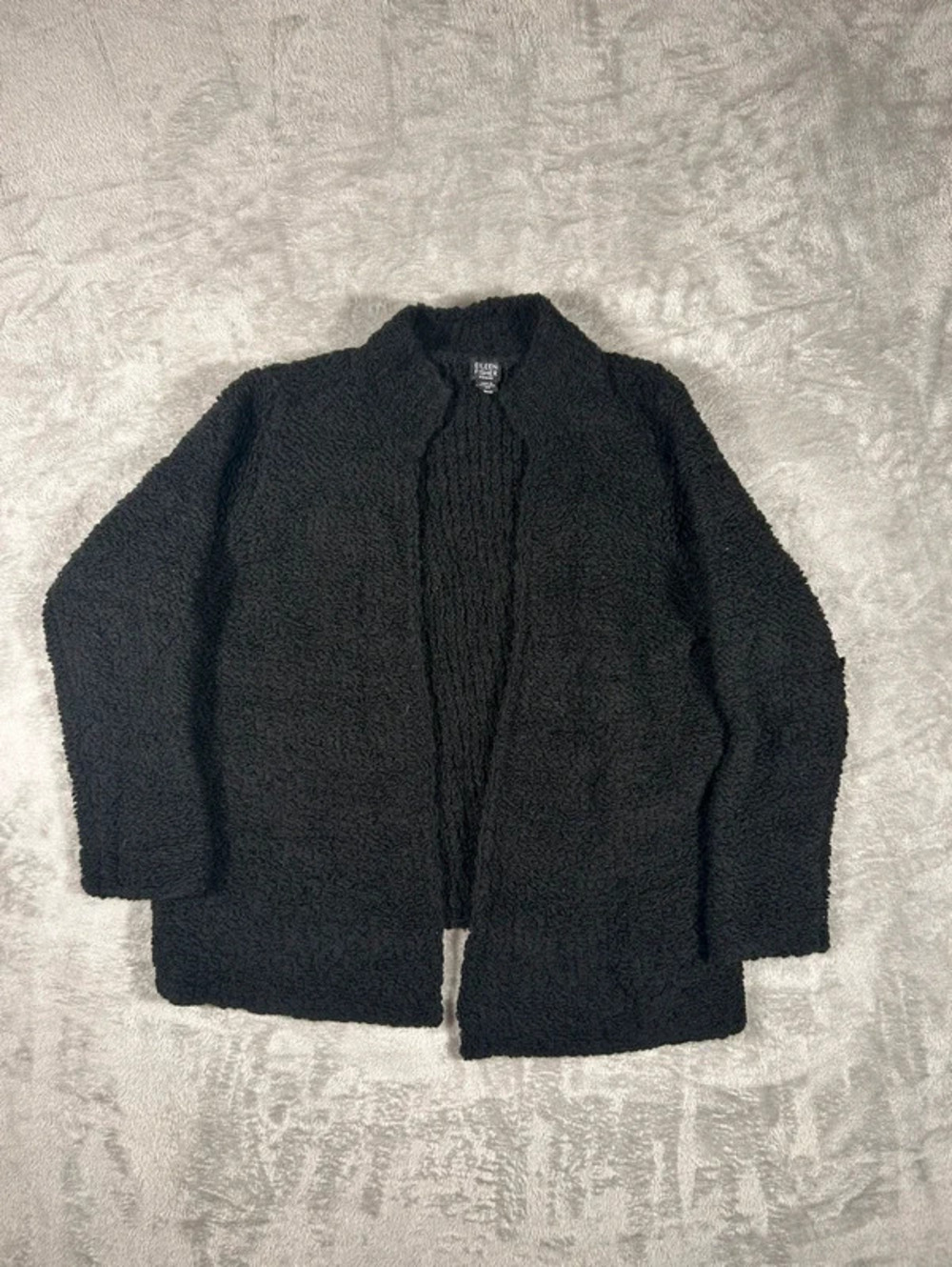 eileen fisher woman bouclé jacket 2X black